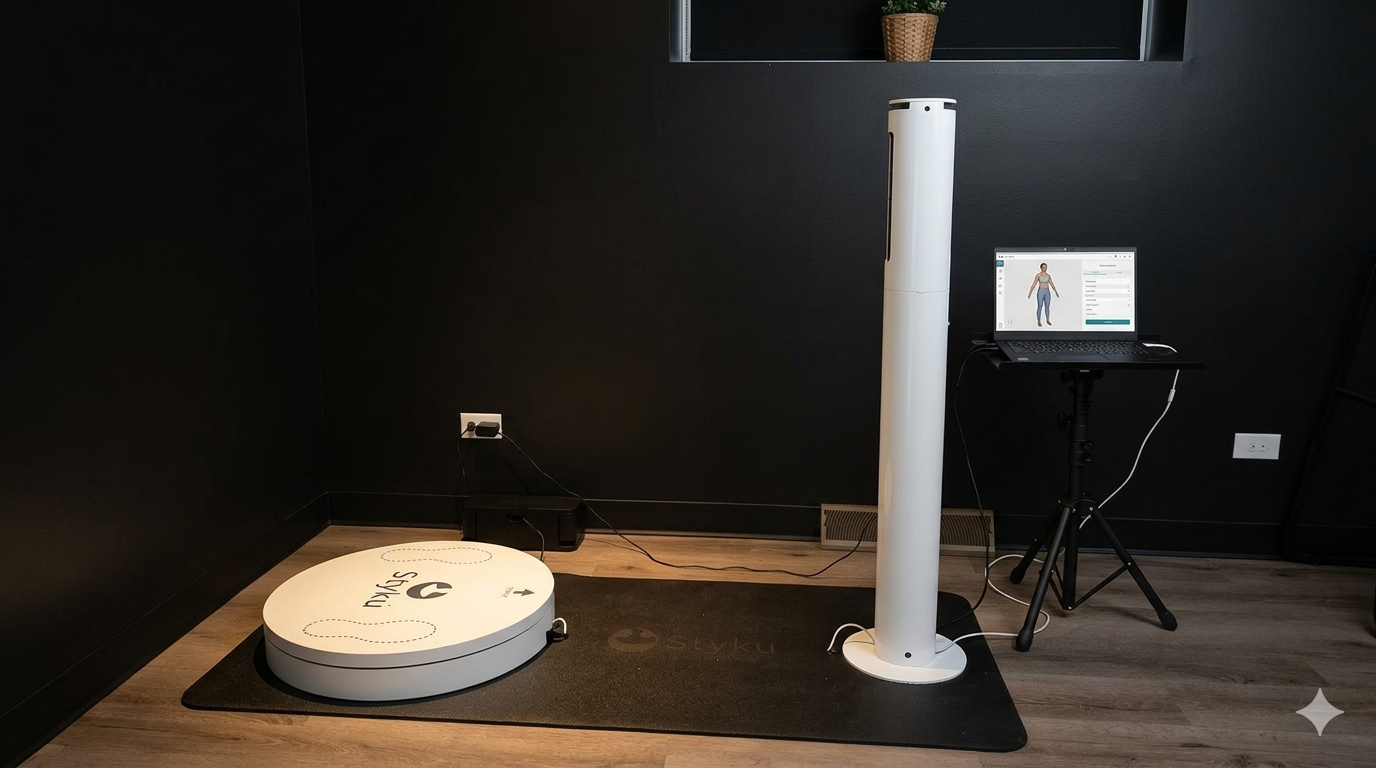 Styku 3D body composition scanner at Defiant Health in Lisle, IL